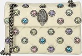 Kurt Geiger London Crystals Mini Kensington Handtassen Dames - Beige - Maat ONESIZE