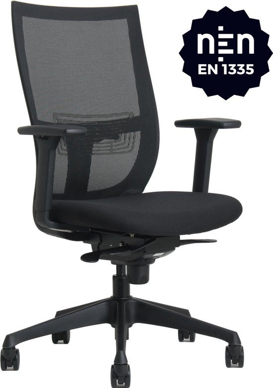 Office Hero® Osiris Ergonomische Bureaustoel - Bureaustoelen voor Volwassenen - Kunststof Voetenkruis - Gemonteerd Geleverd