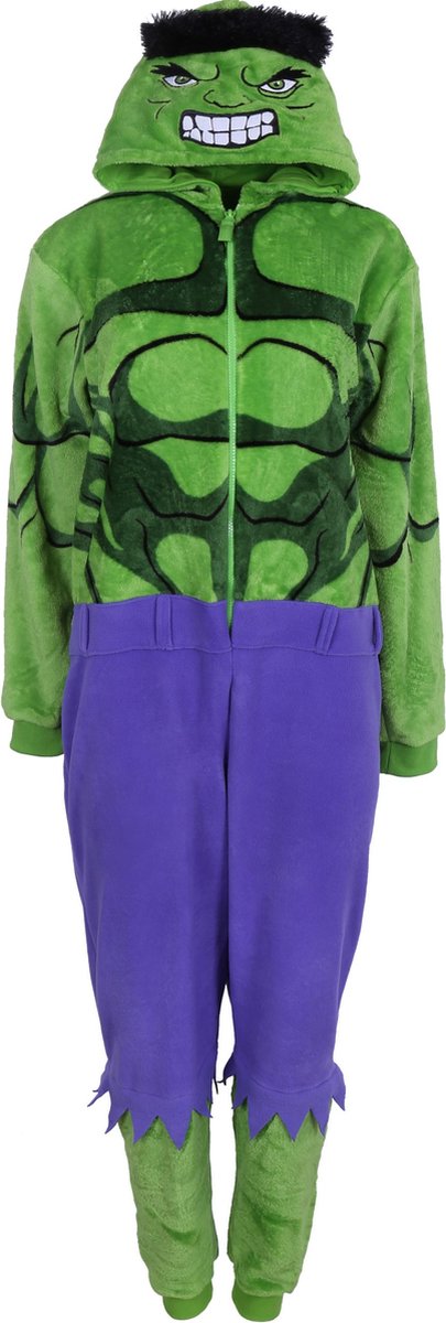 Groen-paarse onesie-pyjama - HULK Marvel
