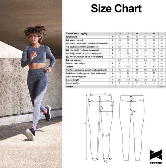 Sportlegging Dames High Waist - Zwart - Maat S - Legging Dames - Sportkleding Dames Legging — afbeelding 3