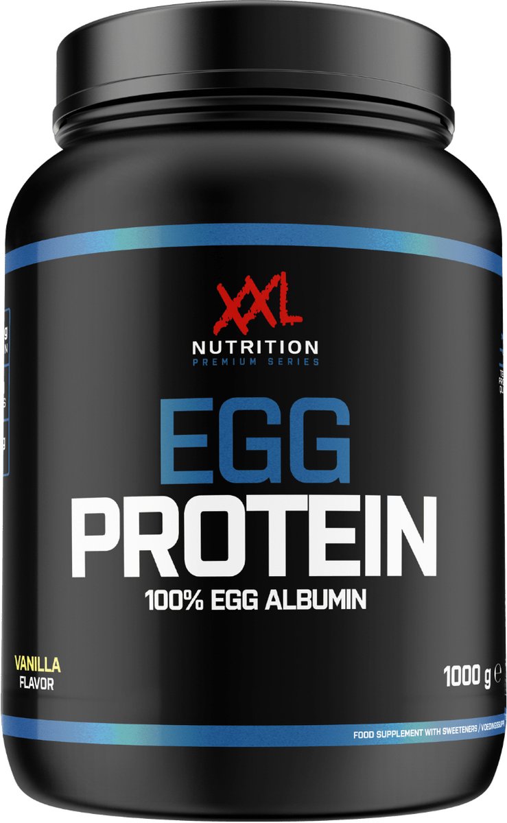 Goedkoopste XXL Nutrition - Egg Protein Eiwitten - Tot 25 gram Eiwit - Ei Eiwit Poeder, Eiwitshake, Proteine Poeder - Vanille - 1000 Gram (33 shakes