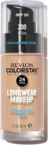 Revlon Colorstay 24 HRS Longwear Makeup Foundation - 200 Nude (voor normale tot droge huid)