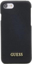 Guess GUHCI8TPSBK iPhone 7/8 Silicone black dcript logo with microfiber interior Case