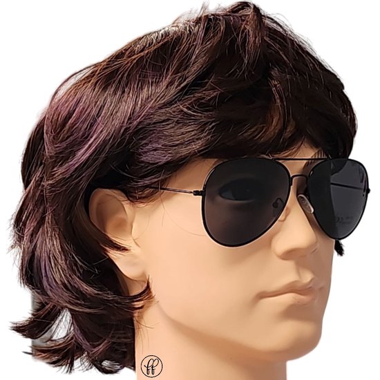 Fako Sunglasses® - Piloten Zonnebril - Pilotenbril - Piloot Zonnebril - Heren Zonnebril - Dames Zonnebril - Zwart van Fako Sunglasses® — afbeelding 5