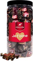 Côte d'Or Chokotoff chocolat "Je t'aime" - Cadeau Saint Valentin - chocolat noir au caramel - 800g