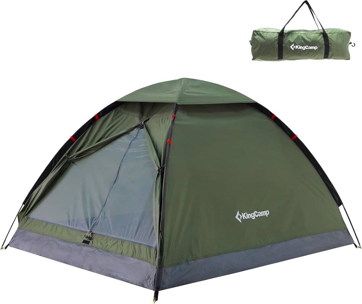 Ultralight Campingtent MONDOME II voor 2 personen - Waterdichte tent, compact en rugzakvriendelijk - Ideale tent voor kamperen, wandelen en buitenactiviteiten