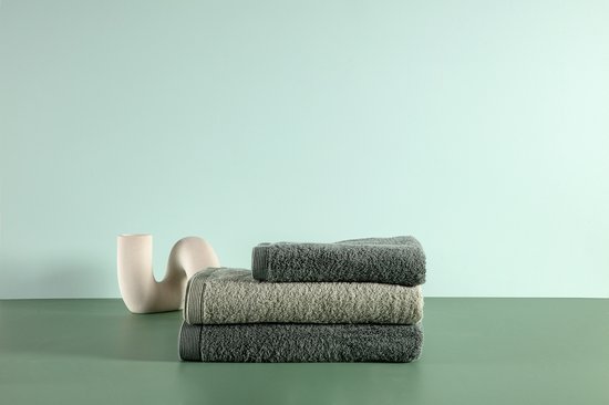 Casilin - Como - lot de 2 draps de douche 70x140 - Vert Olive