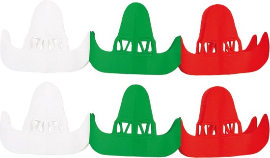 Sombrero feestslinger - 2x - Mexico/Mexicaans thema feest - papier - 300 cm - versieringen - brandvertragend