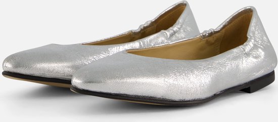 Linea Zeta Ballerina's zilver Leer - Maat 37