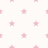 Noordwand Behang Friends & Coffee Little Stars roze en wit