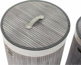 Mandenset DKD Home Decor Beige Grijs Bamboe 38 x 38 x 60 cm (3 Onderdelen) (2 Stuks)