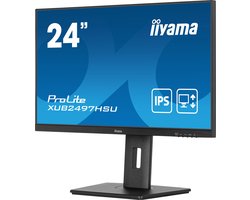 iiyama ProLite XUB2497HSU-B1 - 24 Inch - IPS - Full HD - USB-hub - In hoogte verstelbaar