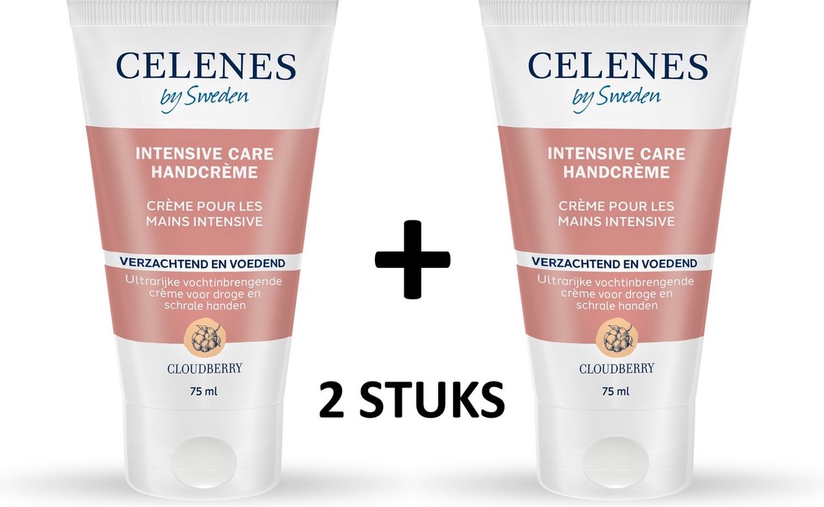 Goedkoopste Celenes by Sweden Cloudberry Intensieve Handcrème - 75ml x 2 stuks - Voor Alle Huidtypes