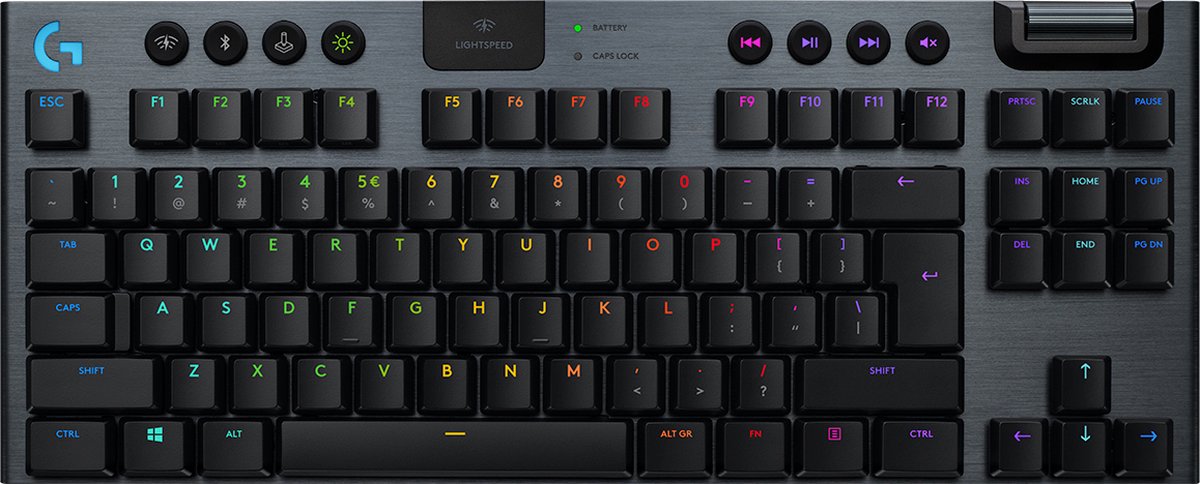 Logitech G915 TKL - Mechanisch Gaming Keyboard - Draadloos - GL Tactile - QWERTY (ISO) - Zwart - Logitech G