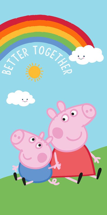 Peppa Pig Strandlaken Better Together - 70 x 140 cm - Katoen