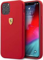 Coque rigide rouge iPhone 12/12 Pro Ferrari FESSIHCP12MRE On Track Silicone