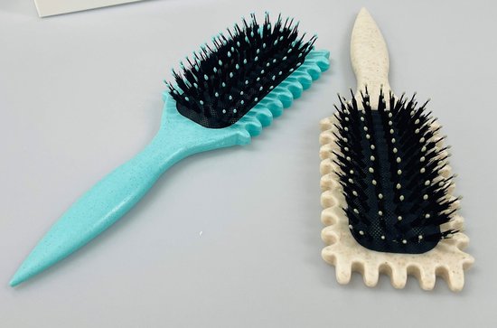 Curl Define Styling Brush Groen| Haarborstel voor het definiëren van krullen| Curly hair