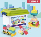 Magic Soft Blocks 127pcs - Blocs à empiler pour enfants - Construisez et découvrez avec ces blocs de construction souples enchanteurs