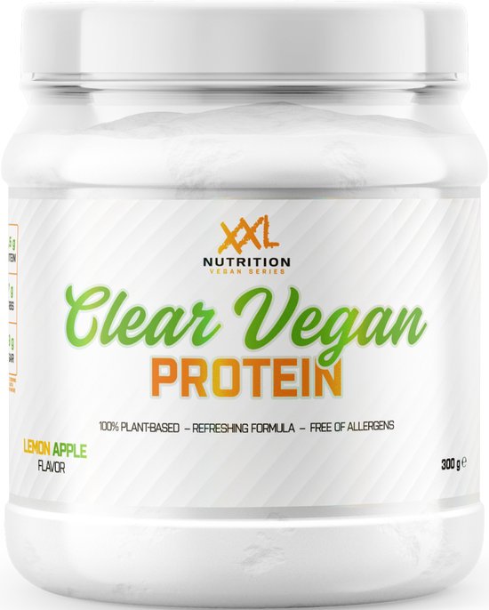 XXL Nutrition - Clear Vegan Fit Protein - 100% Plantaardige & Transparante Eiwitshake - Eiwitpoeder, Proteïne, Erwteneiwit - 300 Gram