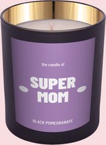 Kaars met Etiket: The candle of super mom - Origineel Moederdag Cadeau - makeyour.com - Premium Kaars - makeyour.com