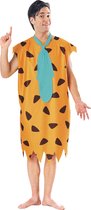 Rubies - The Flintstones Kostuum - Fred Flinstone Kostuum Man - Blauw, Oranje, Zwart - Maat 56-58 - Carnavalskleding - Verkleedkleding