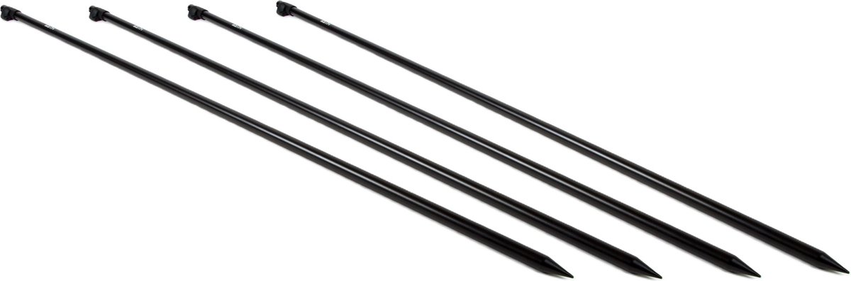 Faith Bankstick - Telescopisch 120cm - set 4 stuks - Karpervissen - Hengelsteun - Zwart