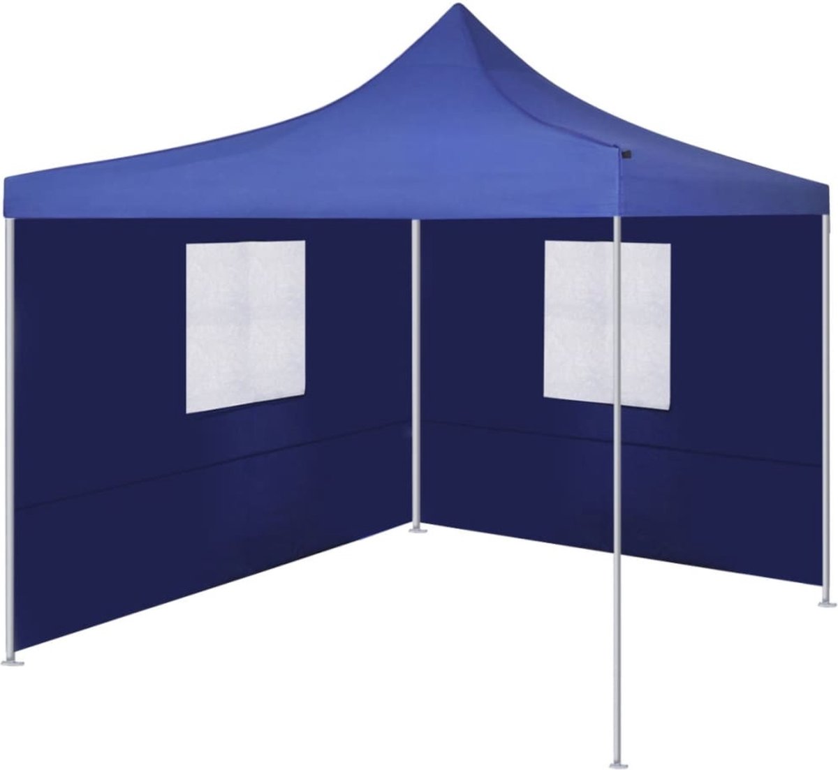 Partytent opvouwbaar - Paviljoen - 3x3 - Easy up - Waterdicht - met Zijwanden - Weerbestendig - Blauw
