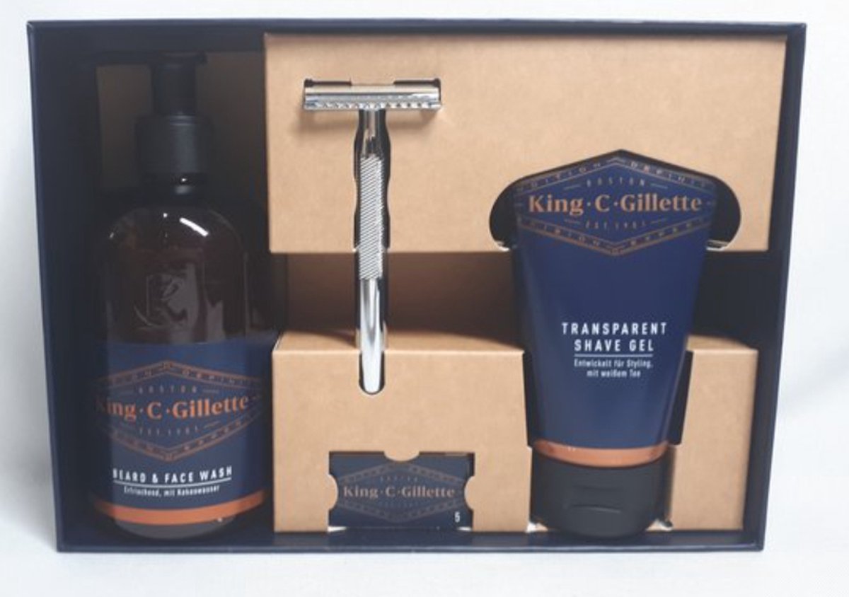Goedkoopste Gillette King C Starter Kit - 500 ml