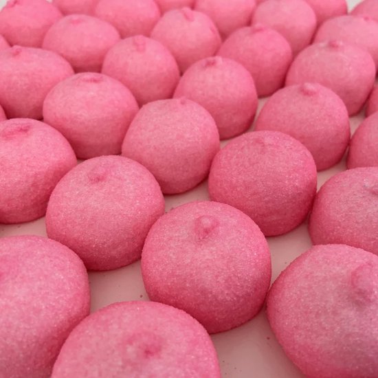 marshmallow roze spekballen 450 gram geboorte snoep of voor babyshower