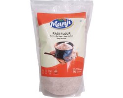 Manji - Ragi Flour - Vingergierst Meel - 3x 1 kg