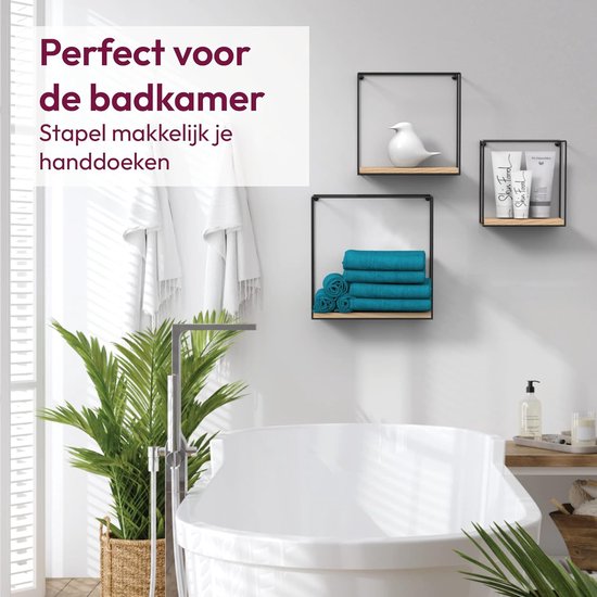 wandmontage, stabiele plank voor presentatie, voor woonkamer, badkamer, keuken, vintage 32D x 32B x 12H centimeter