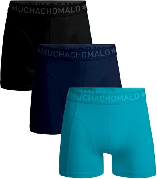 Muchachomalo boxershorts - heren boxers normale (3-pack) - Boxer Shorts Solid - Maat: