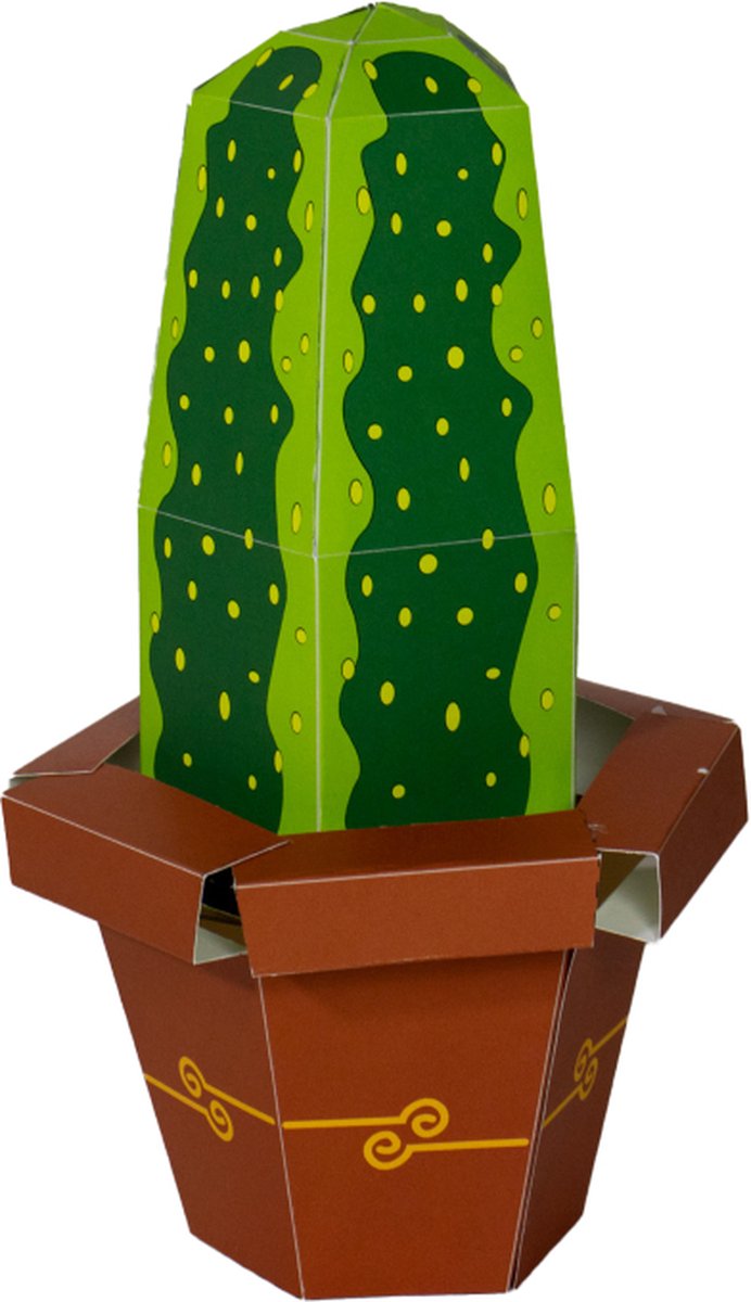 Papieren cactus surprise - Cadeau van Duurzaam Karton - KarTent