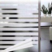 Film électrostatique pour fenêtre autocollant – Design à rayures de Premium – Garantie de confidentialité, transmission de la lumière élevée et installation facile 90 x 200 cm