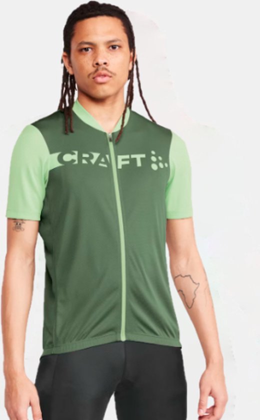 Craft Core Endur Logo wielrenshirt heren, groen - Maat XL -