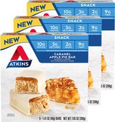 Atkins | Snack Bar | Caramel Apple Pie Bar | Doos | 3 stuks | 3 x 40 gram