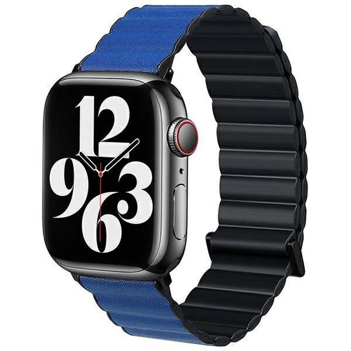 Beline pasek Apple Watch Magnetic Pro 42-44-45-49mm black-blue box