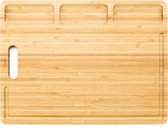 Budu Snijplank Bamboe XL - Snijplank Hout - Borrelplank - Broodplank - Tapasplank - Serveerplank - Houten Snijplanken - Snijplank Cadeau - 30 x 40cm
