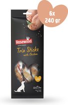 Pets Unlimited Tricolor Sticks - poulet grand - 6 sachets de 240g