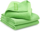 Geweldigschoon groene microvezel Raamdoekenset bestaande uit 1 schoonmaakdoek + 2 droogdoeken (raamdoeken, raamset)