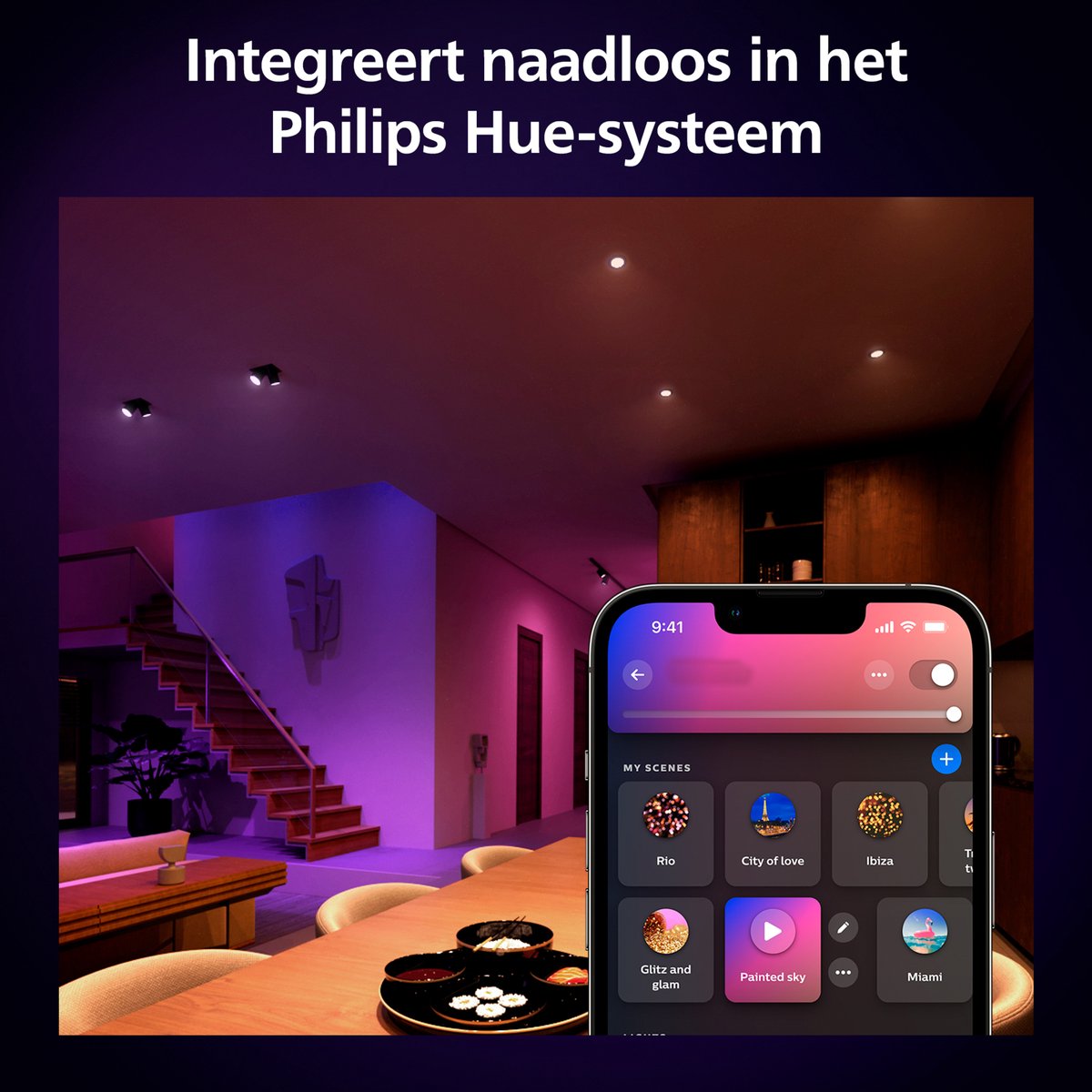 Philips Hue Spot - wit en gekleurd licht - 3 pack -400 lumen- GU10 — afbeelding 5