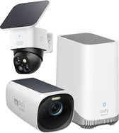 eufy Security SoloCam S340 - Caméra extérieure 360 ​​° + Eufycam 3 + Homebase 3 - Avantage du bundle