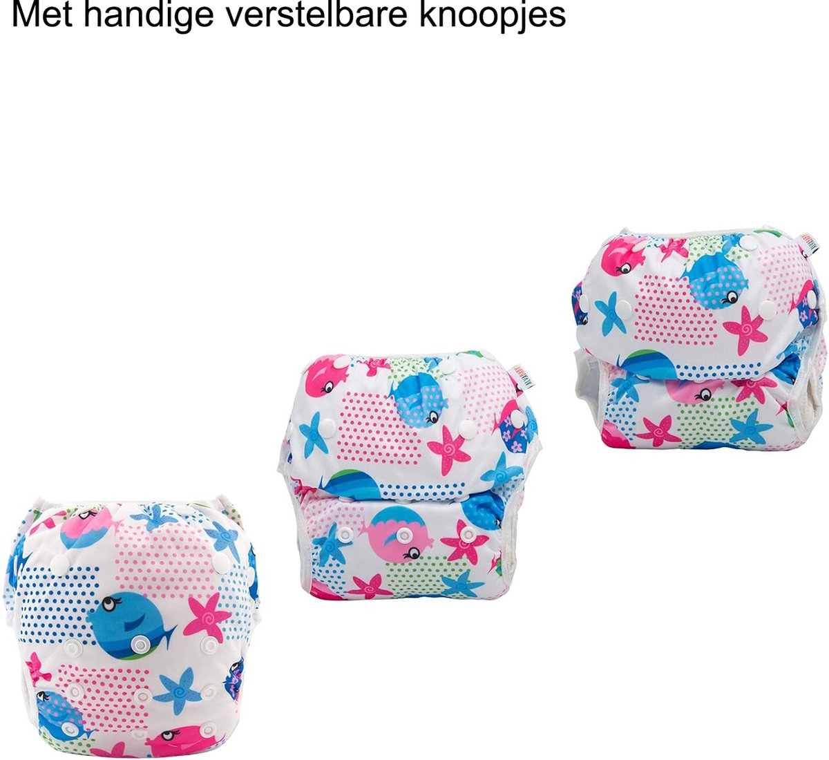 Zwemluier 5 stuks - 0 - 3 jaar - 5 t/m 18 kg - Wasbaar - Zwemluier baby - katten — afbeelding 2