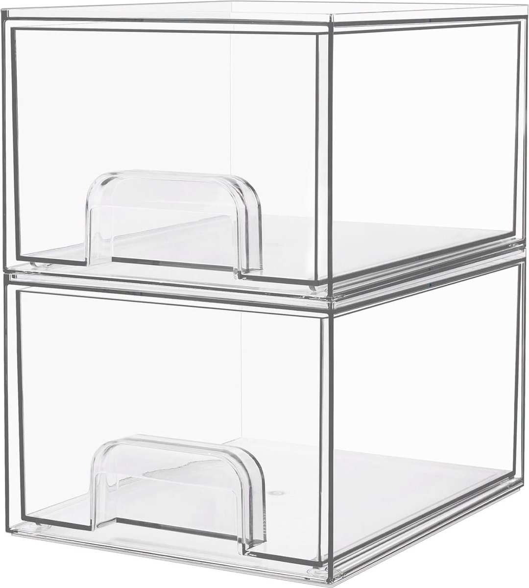 Keukenbakken van acryl – organizer voor eetkamer, heldere