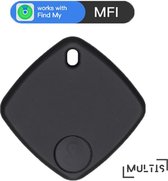 Multis GPS Tracker - GPS Tracker Fiets - GSP Tracker Kind - GPS Tracker Kat - Mini GPS Tracker - Smart Tag - Bluetooth - Mini - Ook Geschikt voor Apple - Zwart