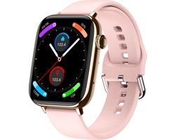 Fairweather Smartwatch Ultra Light Woman Edition – Heren & Dames – HD – Stappenteller – Slaapmeter – hartslagmeter – Geschikt voor iOS en Android - Rose goud