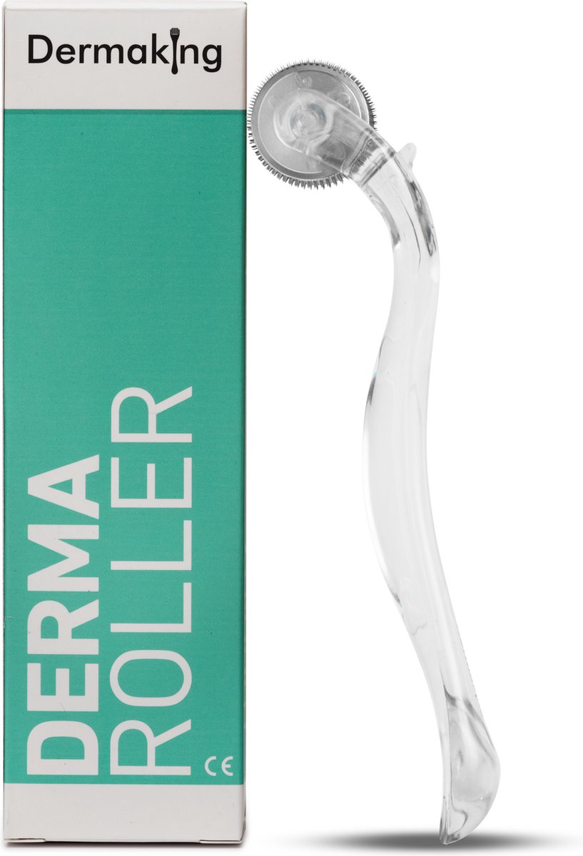 Dermaking Dermaroller 1mm Voor Baardgroei & Huidverzorging 540 Titanium Naalden Steriel Verpakt CE-gecertificeerd