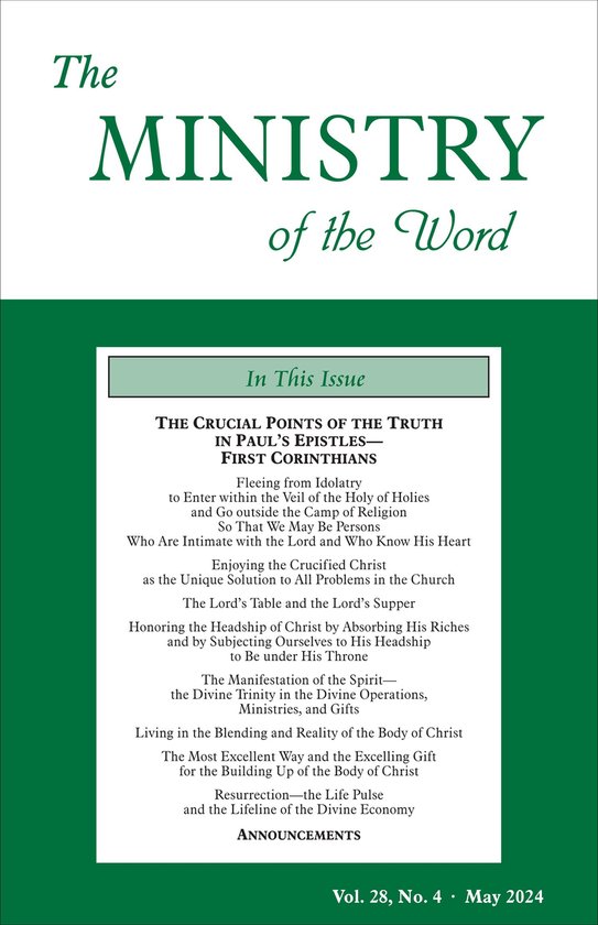 Foto: The ministry of the word vol 28 no 4 the crucial points of the truth in paul s epistles first corinthians