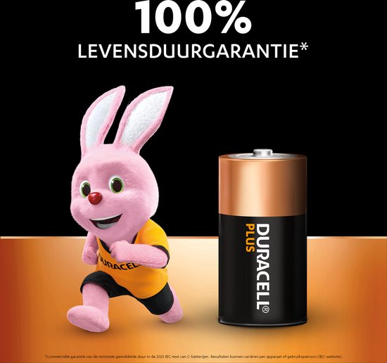 Duracell Plus C - alkaline batterijen - 1,5V, MN1400 - 4 stuks