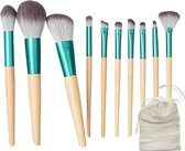 Simple Specials Make up borstels - Make-up brush set 10-delig - Kwastenset - Cosmetic brush set - Beauty blender